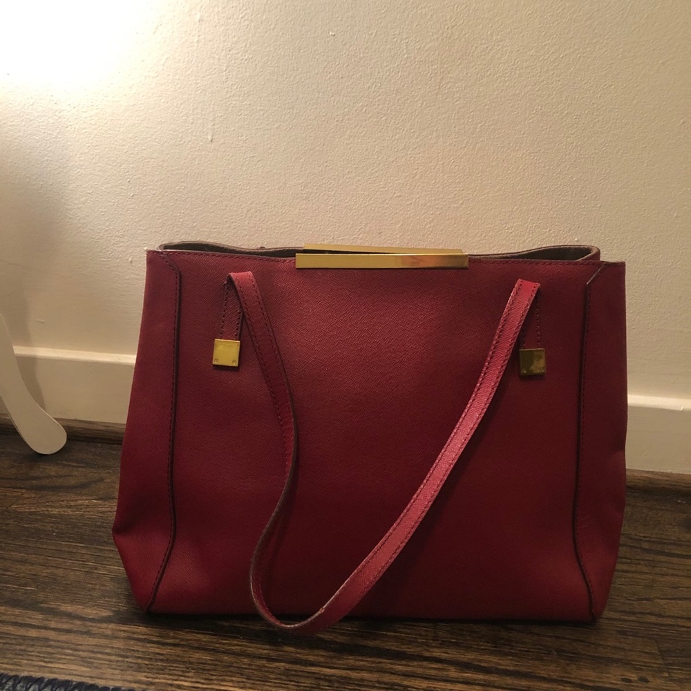 Red J. Crew Tote Purse
